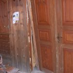 Der Eingangsbereich eingedrückt