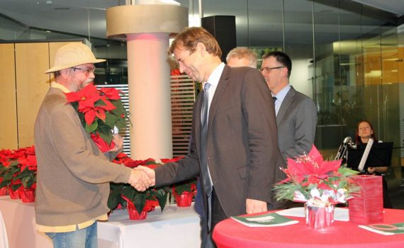 Wolf-Dietrich Schröber (links) und Landrat Dr. Hermann Ulm